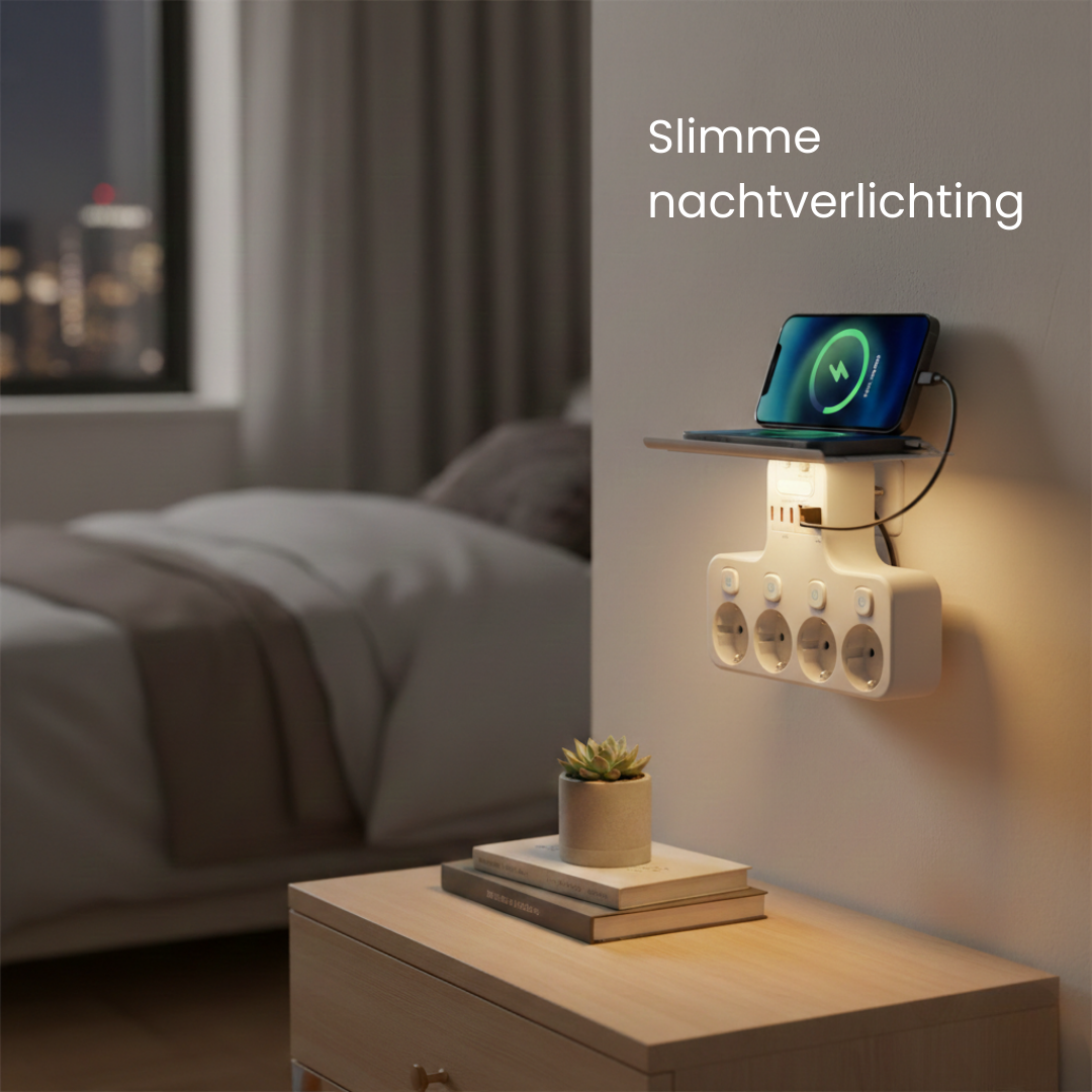 SmartCharge Multifunctioneel Stopcontact – Alles Opladen in Eén Slimme Oplossing