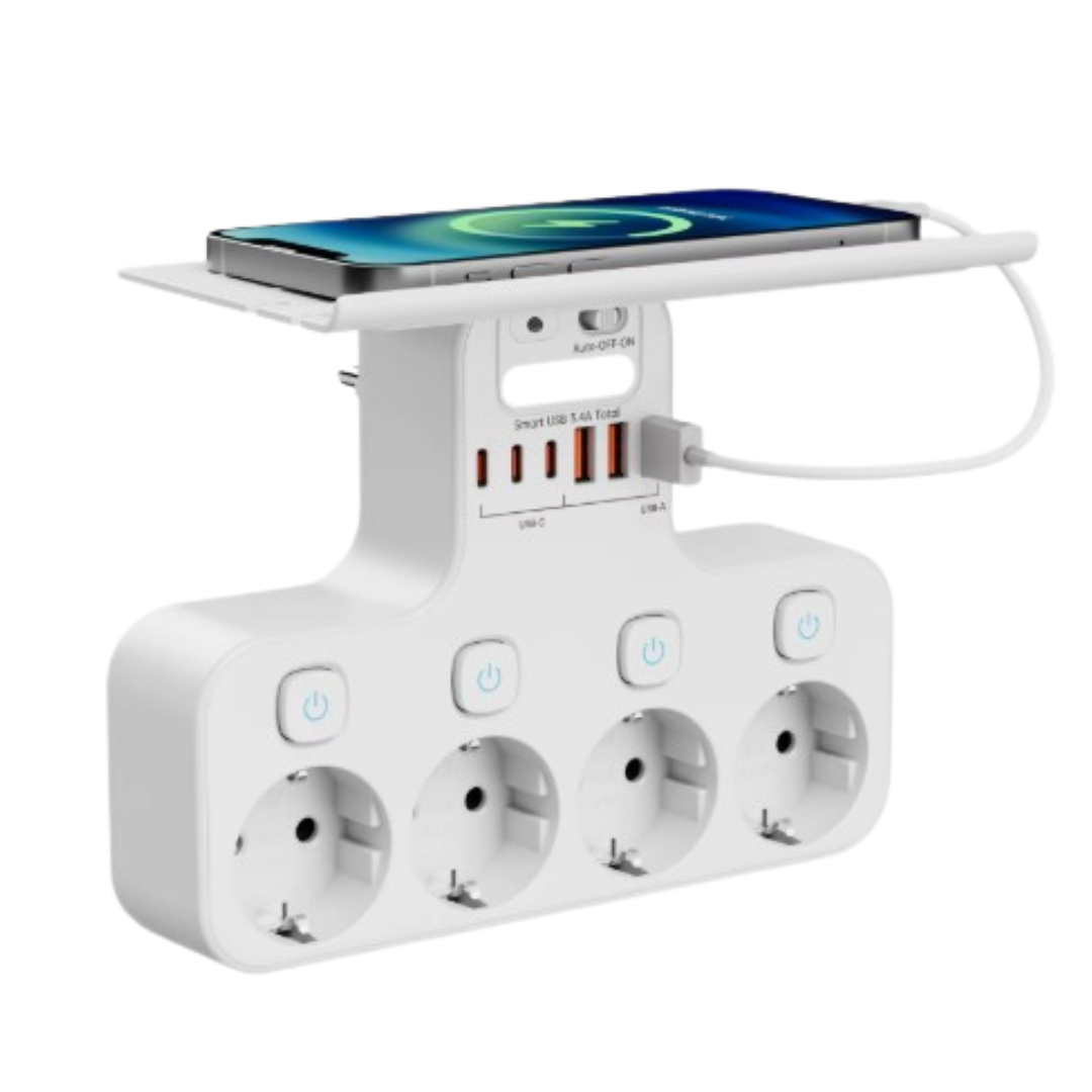 SmartCharge Multifunctioneel Stopcontact – Alles Opladen in Eén Slimme Oplossing