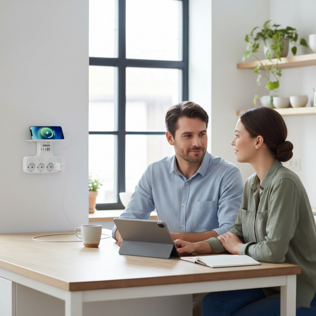 SmartCharge Multifunctioneel Stopcontact – Alles Opladen in Eén Slimme Oplossing