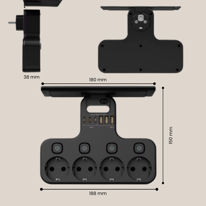 SmartCharge Multifunctioneel Stopcontact – Alles Opladen in Eén Slimme Oplossing
