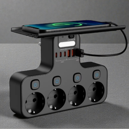 SmartCharge Multifunctioneel Stopcontact – Alles Opladen in Eén Slimme Oplossing
